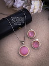 Fancy Designer Latest Oxodize Chain Pendant Set Wholesale Price In Surat
